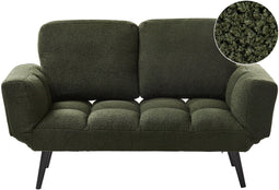 BREKKE - Slaapbank - Donkergroen - Bouclé