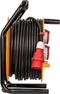 Brennenstuhl Brobusta CEE 4 IP44 kabelhaspel (kabelhaspel 40m, voor gebruik op bouwterreinen en permanent gebruik buiten, BGI 608, Made in Germany)