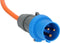 Brennenstuhl Camping Verlengsnoer met CEE Stekker en haakse koppeling incl. veiligheidscontactdoos (10m kabel in oranje, 230V/16A, voor buitengebruik, Made in Germany)