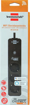 brennenstuhl®Connect Ecolor WiFi stekkerdoos 3-voudig wit/zwart