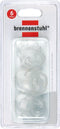 Brennenstuhl contactbescherming met contactdoos, transparante contactbescherming voor stopcontacten, 6 stuks