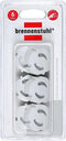Brennenstuhl contactbescherming met contactdoos, transparante contactbescherming voor stopcontacten, 6 stuks