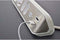 brennenstuhl®estilo hoekaansluitdoosstrook met USB laadfunctie 4-weg 2x beschermende contactdozen & 2x Euro zilver/wit