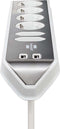 brennenstuhl®estilo hoekaansluitdoosstrook met USB laadfunctie 6-weg 4x beschermende contactdozen & 2x Euro zilver/wit