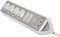brennenstuhl®estilo hoekaansluitdoosstrook met USB laadfunctie 6-weg 4x beschermende contactdozen & 2x Euro zilver/wit