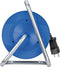 Brennenstuhl Garant Compacte kabelhaspel 3-voudig met USB voor gebruik binnenshuis (indoor kabelhaspel met USB-oplaadfunctie en 15 m kabel, Made in Germany) blauw