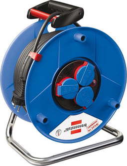 Brennenstuhl Garant IP44 kabelhaspel voor bedrijfsmatig en bouwplaatsen, blauw 40 m H07RN-F 3G2,5 blauw