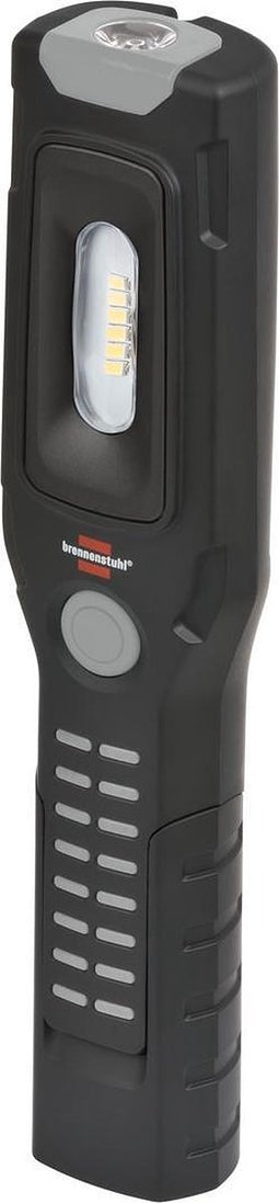 Brennenstuhl HL 500 A Accu-handlamp, werklamp, led-accu met magneet en 6 SMD-leds, inspectielicht met max. 10h verlichtingsduur, 500+120lm, 360° draaibare haak, knikbare steunvoet
