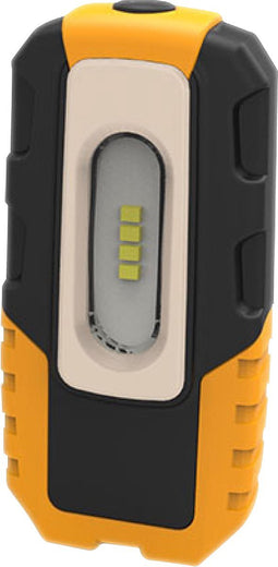 Brennenstuhl HL DA 40 MH Led-accu-handlamp, robuuste accu-werklamp met schakelaar en geïntegreerde magneet, werkplaatslamp met 200 lm en tot 3 uur verlichtingsduur, knikbare houdervoet