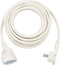 Brennenstuhl kwaliteit kunststof verlengkabel met platte stekker (verlengsnoer plat voor binnen met 3m kabel) wit