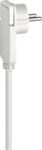 Brennenstuhl kwaliteit kunststof verlengkabel met platte stekker (verlengsnoer plat voor binnen met 3m kabel) wit