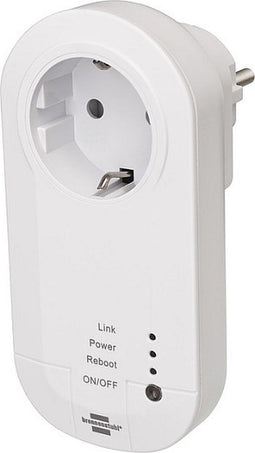 brennenstuhl®Connect Smart Plug met 433 MHz zender WA 3600 LRF01 433 (Slimme Stekker 2.4 GHz compatibel met Alexa, Google Assistant en zelflerende brennenstuhl® 433 MHz apparaten )
