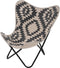 Brent vlinderstoel zwart/wit