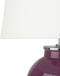 BRENTA - Tafellamp - Paars - Keramiek