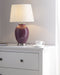 BRENTA - Tafellamp - Paars - Keramiek