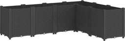 vidaXL - Plantenbak - 160x120x53 - cm - polypropeen - zwart