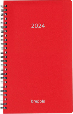 Brepols agenda Breform Polyprop 6-talig, rood, 2025