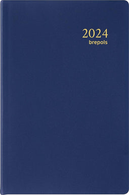 Brepols agenda Delta Seta 6-talig, blauw, 2025