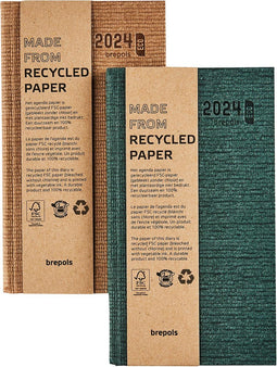 Brepols agenda Ecorama, Kazar, assorti, 2025, boekgebonden