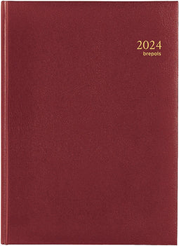 Brepols agenda Omega Lima 6-talig, bordeaux, 2025