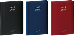 Brepols schoolagenda Student Seta, zwart-blauw-bordeaux, 2024-2025 6 stuks