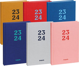 Brepols Studentenagenda Rainbow, geassorteerde kleuren, 2024-2025 6 stuks