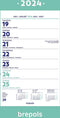 Brepols Wand-week kalender op schild 2024