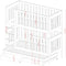 EMILKA - Stapelbed - 90x200 cm - 3 persoons - wit