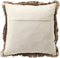 Dutch Decor LEI - Sierkussen 45x45 cm - Natural - bruin - Inclusief binnenkussen