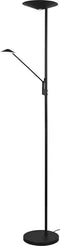 Trio leuchten Brantford - LED Vloerlamp - 36.5W - Aanpasbare Kleur - Dimbaar - Rond - Zwart -