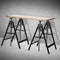 BRICK telescopic metal trestle 68x58x130cm brick