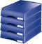 Brievenbak Leitz 5210 Plus blauw met lade | 4 stuks