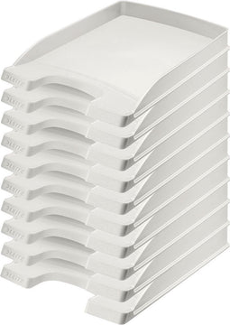 Brievenbak Leitz 5237 Plus slim grijs | 10 stuks