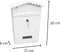 Brievenbus EDM - Staal + 2 Sleutels - Wit - 21x6x30 cm