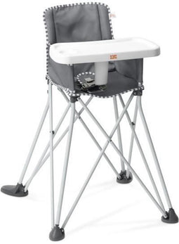 BRIGHT STARTS Pop 'N Dine opvouwbare kinderstoel, met draagtas, bekerhouder, tablet, afneembare en wasbare hoes