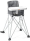 BRIGHT STARTS Pop 'N Dine opvouwbare kinderstoel, met draagtas, bekerhouder, tablet, afneembare en wasbare hoes