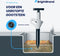 Brightbrand PressurePro Afvoer ontstopper – Toilet Ontstopper – Hogedruk Ontstopper – Wasbak Ontstopper - Inclusief Opzetstukken voor Diverse gootstenen – Ontstoppingsveer – Plopper - Drain