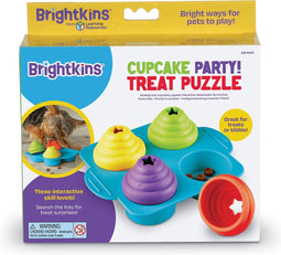 Brightkins Voerspelletje Cupcake Party - Hondenspeelgoed - Blauw Multi-Color