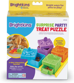 Brightkins Voerspelletje Suprise Party - Hondenspeelgoed - Geel Multi-Color
