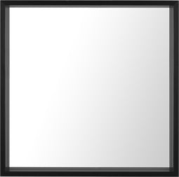 BRIGNOLES - Wandspiegel - Zwart - Synthetisch materiaal