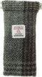 Brillenetui Groen Patchwork- Harris Tweed - Metalen Clip - Glen Appin of Scotland