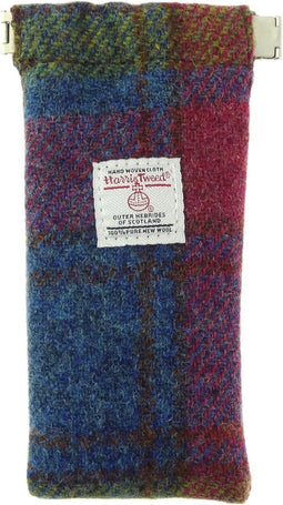 Brillenetui Multi Colour - Harris Tweed - Metalen Clip - Glen Appin of Scotland