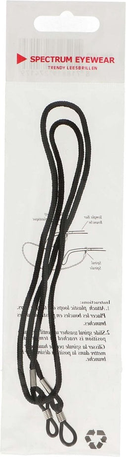 Brillenkoordje Zwart