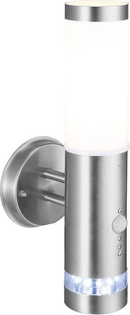 Brilliant BOLE - Buiten wandlamp met bewegingssensor - Chroom;Wit