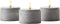 Brilliant Bougie Batterij - Tafellamp - LED - Flickering Candle Light Set - Grijs/Wit - IP44