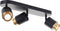 Brilliant Covelo - Plafondspot - GU10 3x5W - 3000K - Zwart Goud