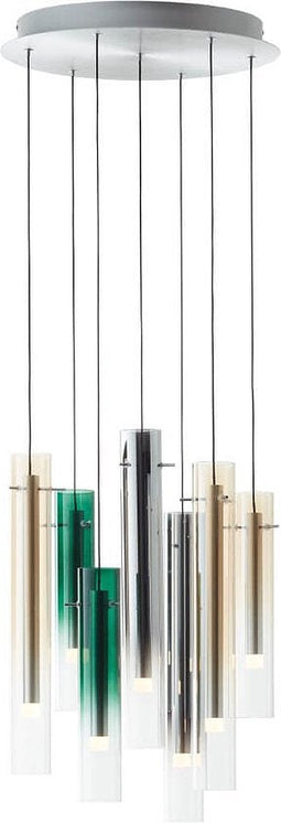 Brilliant Hanglamp Inez LED G99854/72 - Glas 7x - 180 x 40 cm