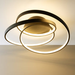 Brilliant Labyrinth - Plafondlamp - LED 42W - Zwart