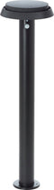 BRILLIANT LED buitenvloerlamp, solar, 70 cm, 500 lm, 3000 K, metaal, zwart