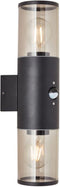 Brilliant Sergioro - Buiten wandlamp met bewegingssensor - Zwart